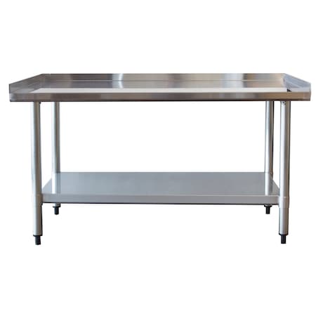 Sportsman Upturned Edge Stainless Steel Work Table 24" x 48" SSWT48